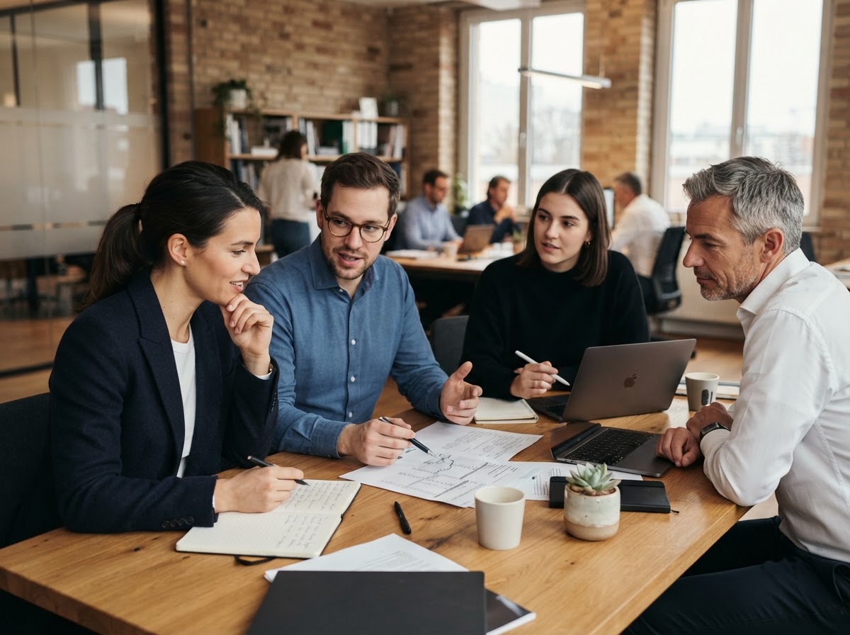 Ledger Circle team reviewing capital allocation data
